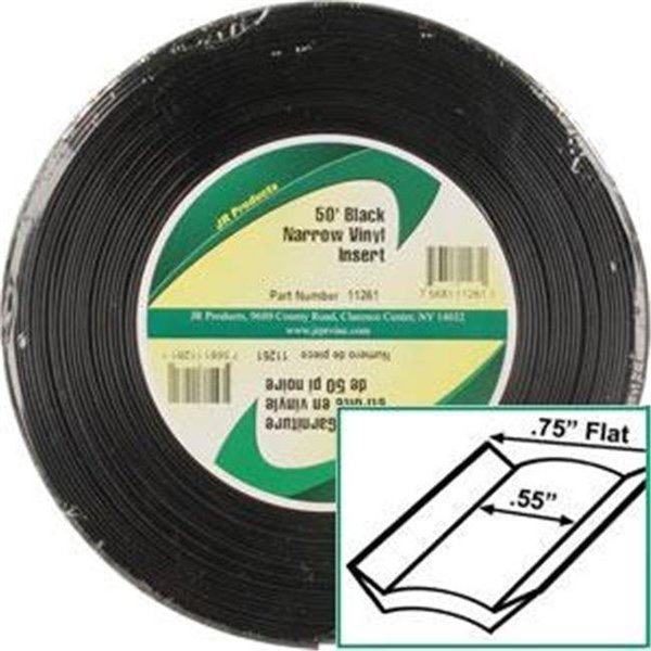 Jr Products JR PRODUCTS 11261 Exterior Hardware RV 0.75 in. x 50 ft. Std Narrow Vinyl Insert J45-11261